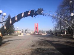 Виновник поджога мемориальной арки в центре Кирсанова задержан