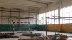 В спортивном зале «Виктория» ведутся ремонтные работы по национальному проекту «Образование»