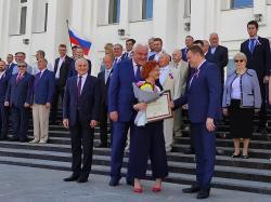 Губернатор Александр Никитин принял участие в торжественном мероприятии, посвященном Дню Государственного флага