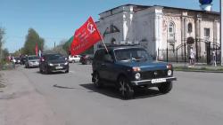 Православные кирсановцы приняли участие в автопробеге, приуроченном к 77-й годовщине Победы в Великой Отечественной войне