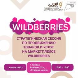 Стратегическая сессия по продвижению товаров и услуг на маркетплейсе Wildberries