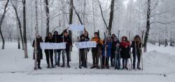 Кирсановские студенты организовали забег на лыжах