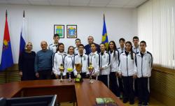 Сегодня в администрации города чествовали Кирсановских спортсменов