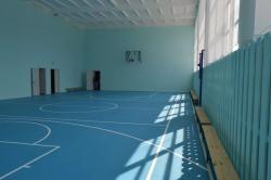 Завершен ремонт школьного спортивного зала