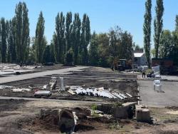 В Кирсанове продолжается строительство "умной" спортивной площадки