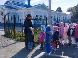 Воспитанники детского сада «Ромашка» побывали на экскурсии в храме