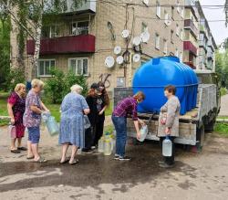 Для жителей микрорайона организован подвоз воды