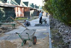 В городе Кирсанове полным ходом идут  работы по комплексному благоустройству Зеленой площади