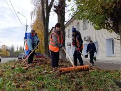 В Кирсанове прошел общегородской осенний субботник