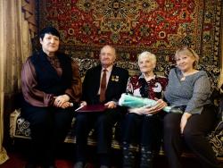 Житель города Кирсанова Евгений Ананьевич Носов отмечает свой 90-летний юбилей