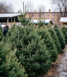 Открытие ёлочных базаров в Кирсанове