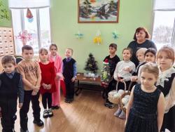 Литературно-игровая программа "Новогодние приключения" в Кирсановской библиотеке