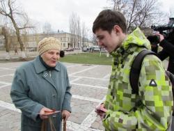 В Кирсанове стартовала акция "Георгиевская ленточка"